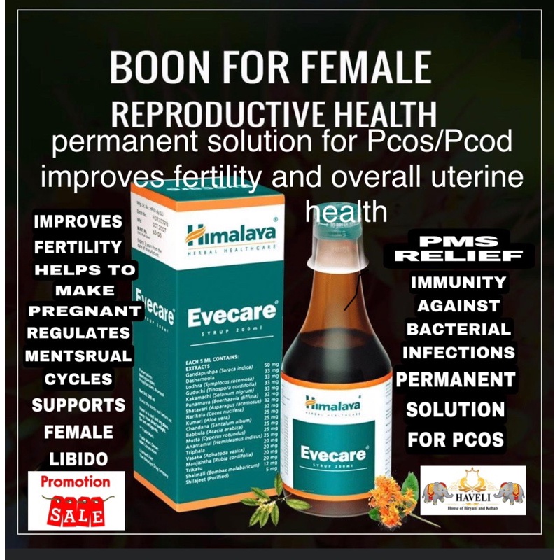 In stock Himalaya Evecare Syrup For Pcos/Pcod Improves Woman Fertility