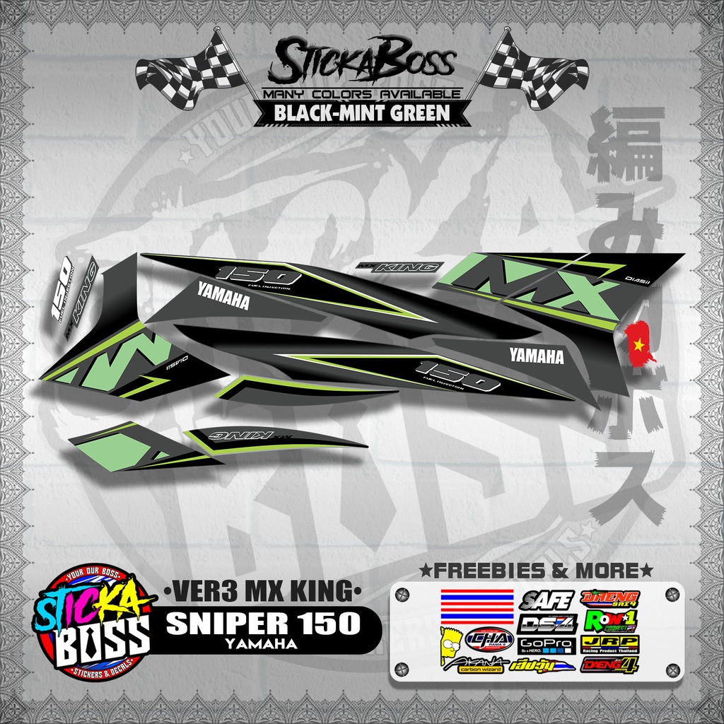 STICKER DECALS for SNIPER 150 (S150VEMXKI) By STICKABOSS (SOFIE ...
