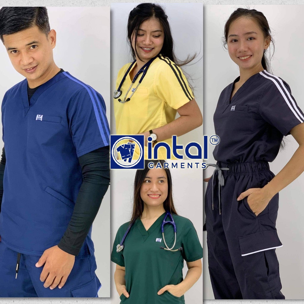 SCRUBS COUTURE by INTAL Scrubsuit 031B Activewear V-Neck Cargo Pipingh ...