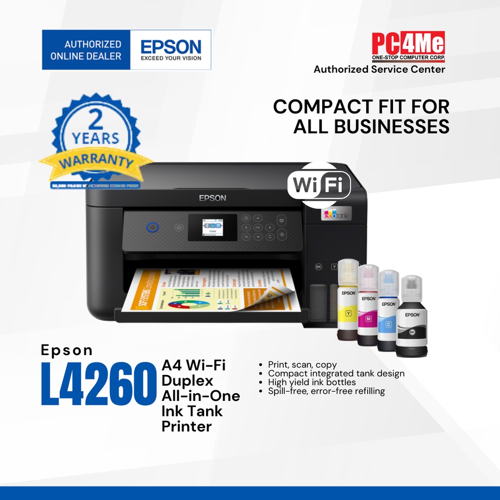 Epson EcoTank L4260 A4 Wi-Fi Duplex All-in-One Ink Tank Printer ...