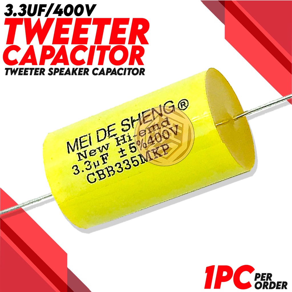 🟨3.3UF/400V Tweeter Speaker Capacitor Heavy Duty🟨 Shopee Philippines