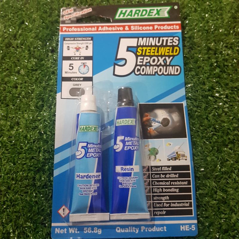 HARDEX 5 Minutes Metal Steelweld Epoxy Compound (Original)(56.8grams