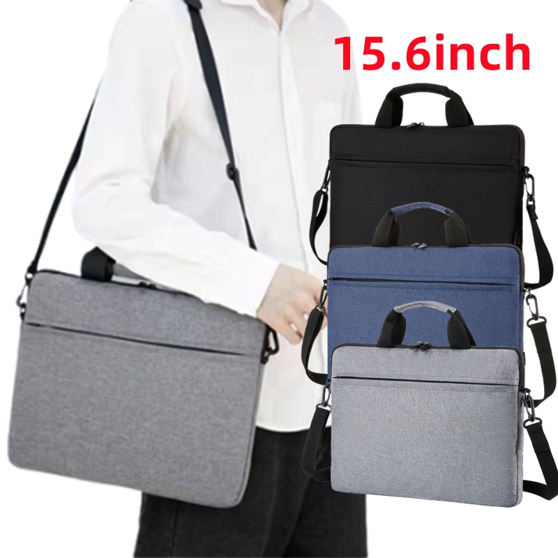 Black Laptop pouch 14.6 inch 15.6 inch laptop sling bag Shock Resistant Waterproof with strap Shopee Philippines
