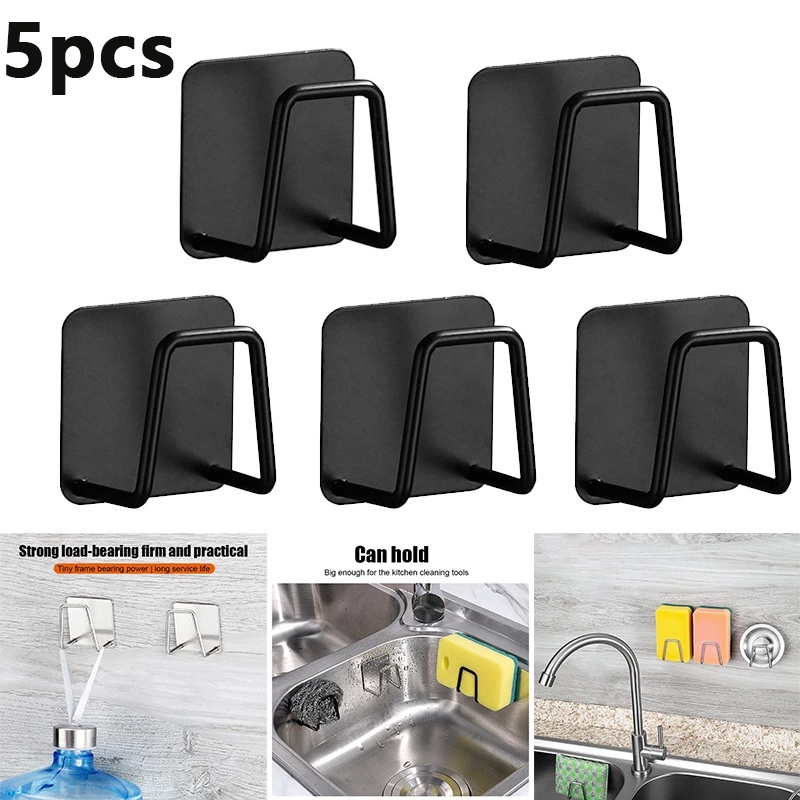 5Pcs Kitchen Sponge Holder Drying Rack Sponges Drain Sink Organizer Storage Holder Kitchen Rack