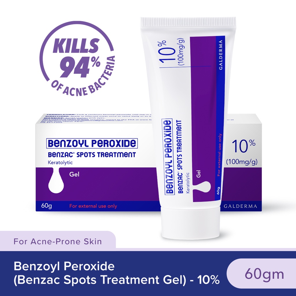 Benzac Benzoyl Peroxide Spots Treatment Gel 10 60gm [AntiAcne