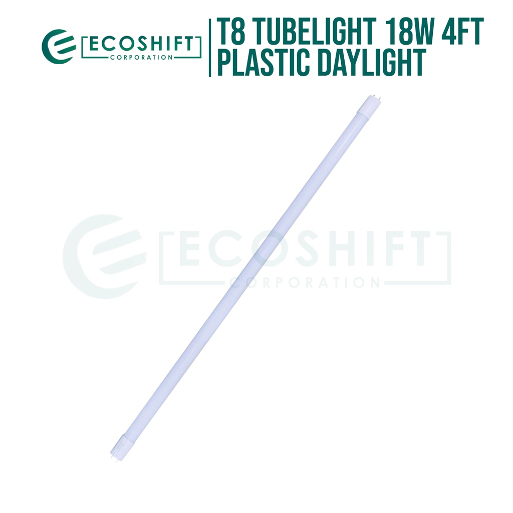EcoShift T8 LED Tube Light 18 Watts 4ft. Plastic ES111 Shopee Philippines