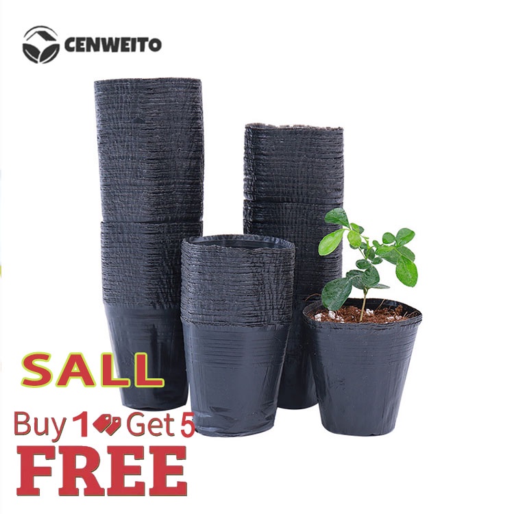 CENWEITOseedling bag plastic Plant Garden Seeds Nursery Box Plant bags
