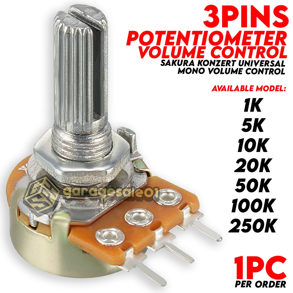 ⚡Original Universal Volume Control 3 pin Sakura Konzert 3 legs