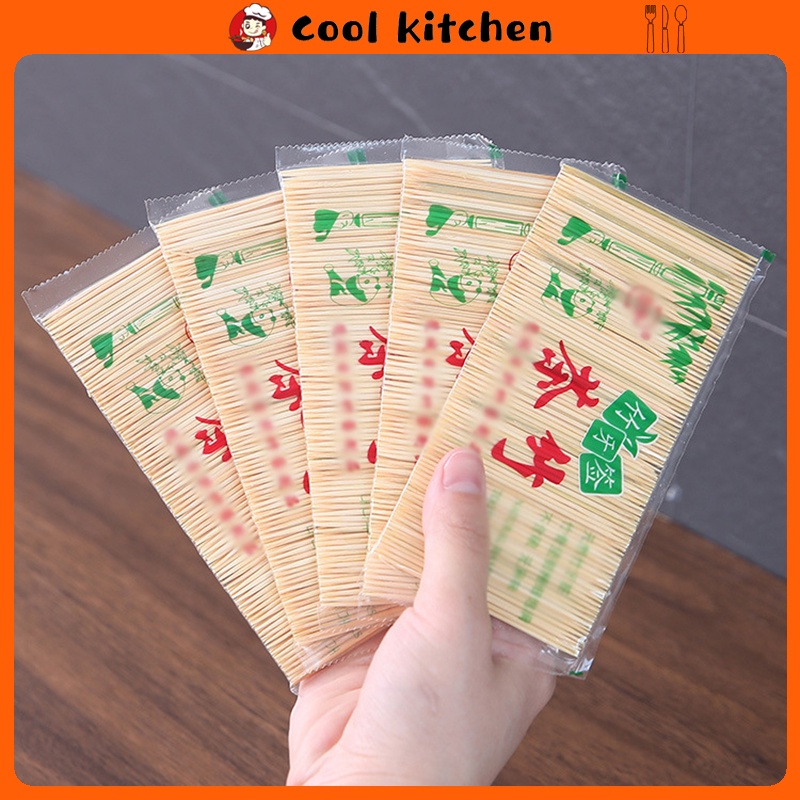 100PCS/Bag Natural Bamboo Toothpick Durable Wood Dental Bamboo Picks ...