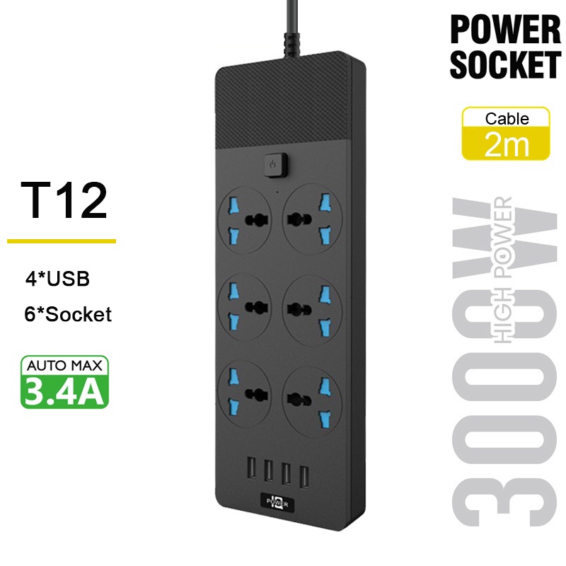 [Freebies] Extension Wire With Switch Extension Cord With USB Socket