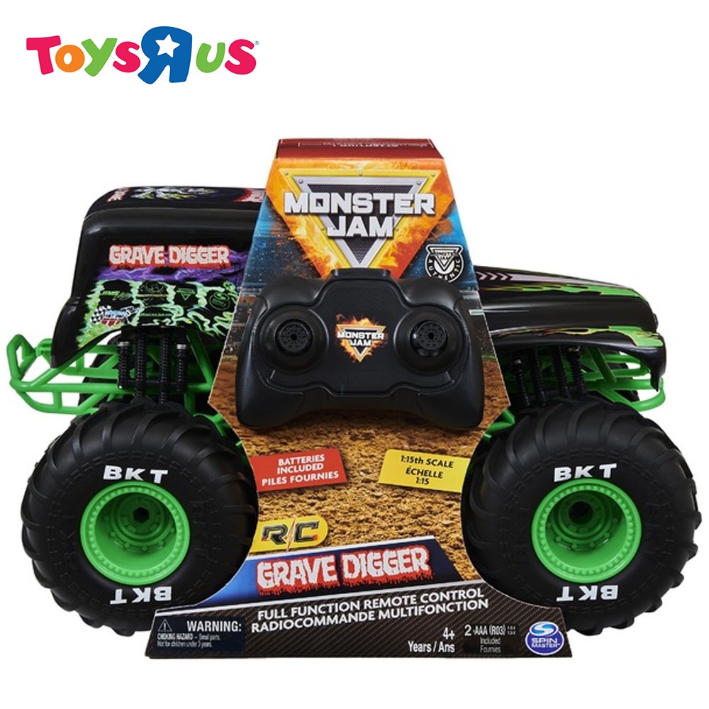  Monster Jam, Official Grave Digger Remote Control Truck 1:15  Scale, 2.4GHz : Toys & Games