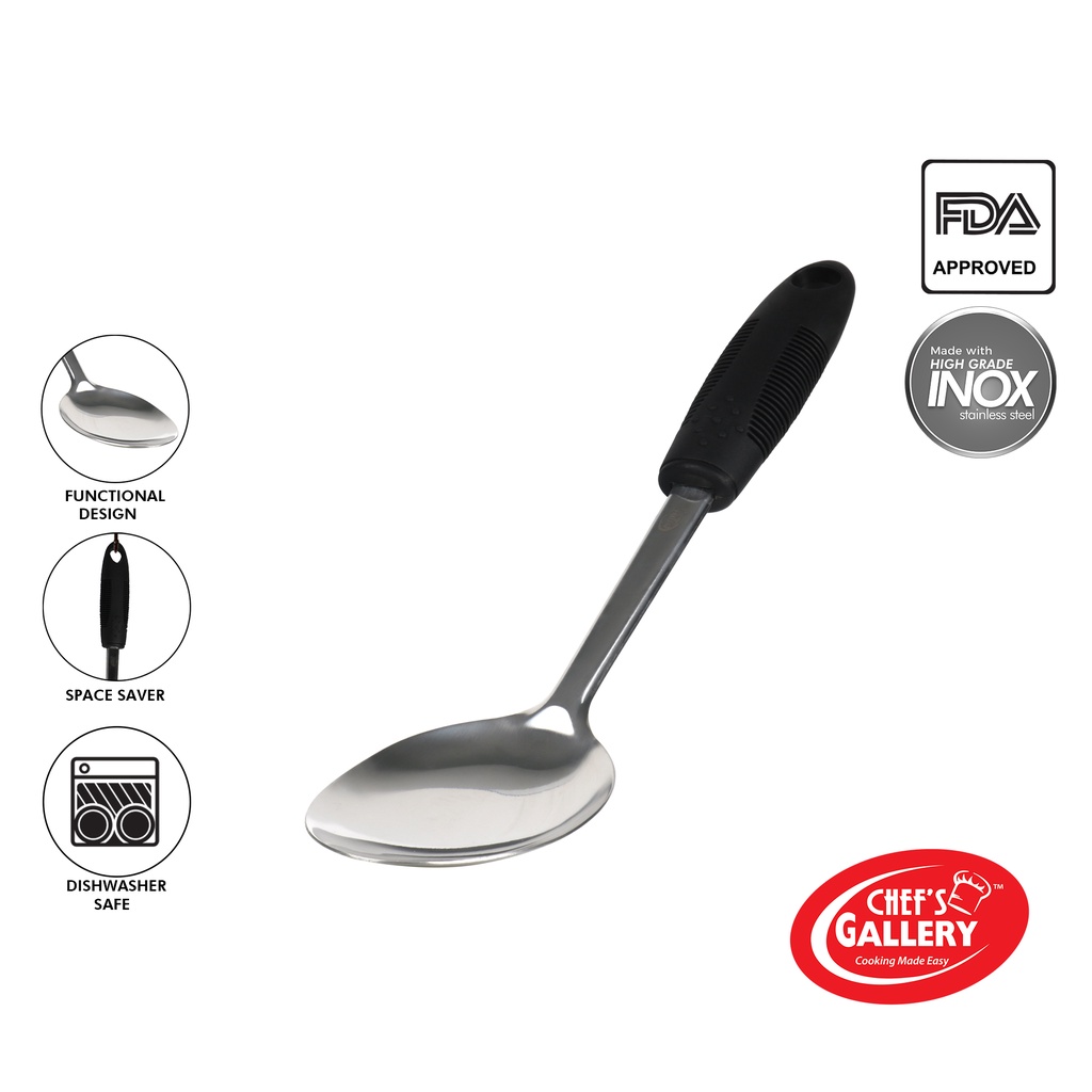 Chef's Gallery Cooking Spoon (Basting Spoon) | Inox Stainless Steel ...