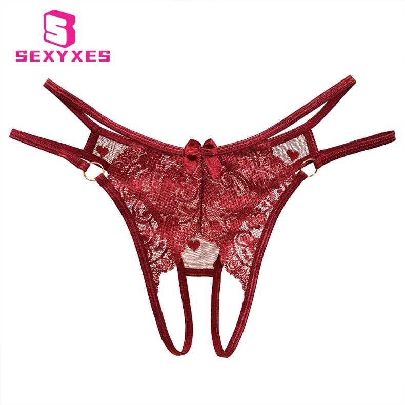 See Through Lace Panties Sexy Open Ladies Thong Lingerie Shopee Philippines 8254