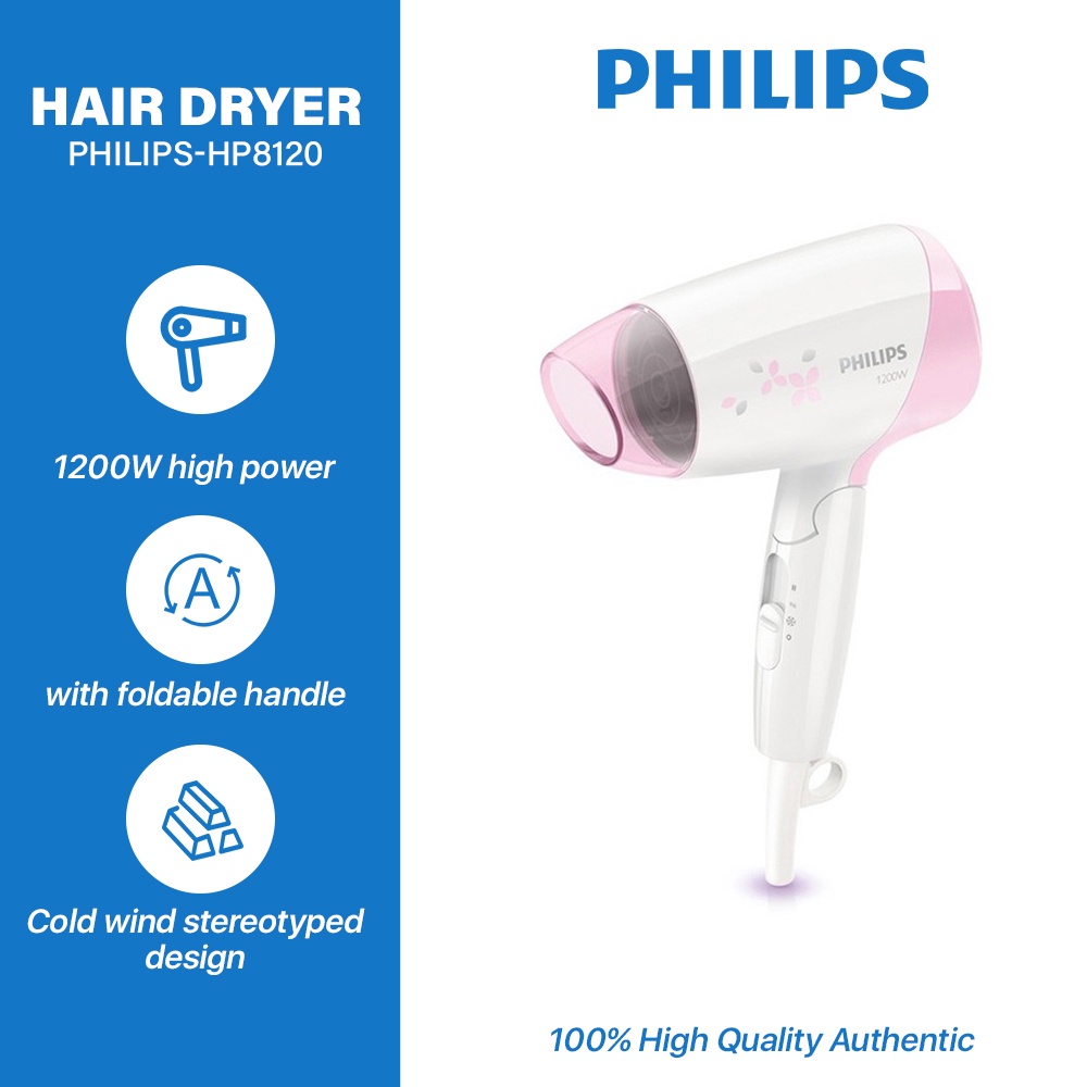 PHILIPS hair dryer constant temperature hair care household foldable