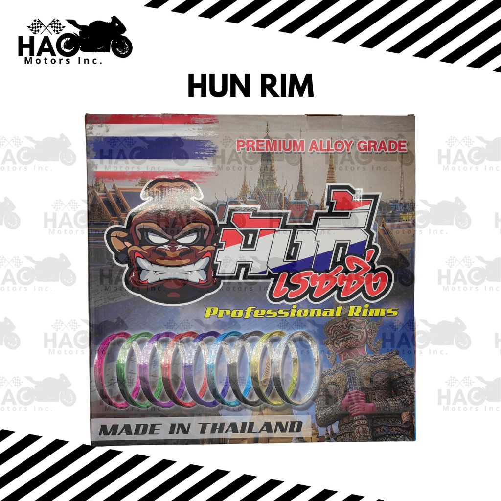 HUN ALLOY RIM SET 1.2-1.4 x 17/ 1.4-1.4 x 17 RACING MONKEY Made in ...
