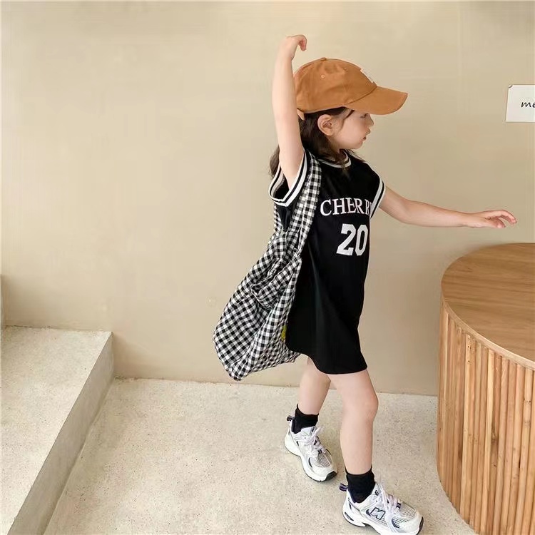 dress for kids girlGirls Sports Basketball Jersey Korean Version Fashion  Baby Middle Small Children Sleeveless Vest Mid-Length Skirt Trendy | Shopee  Philippines