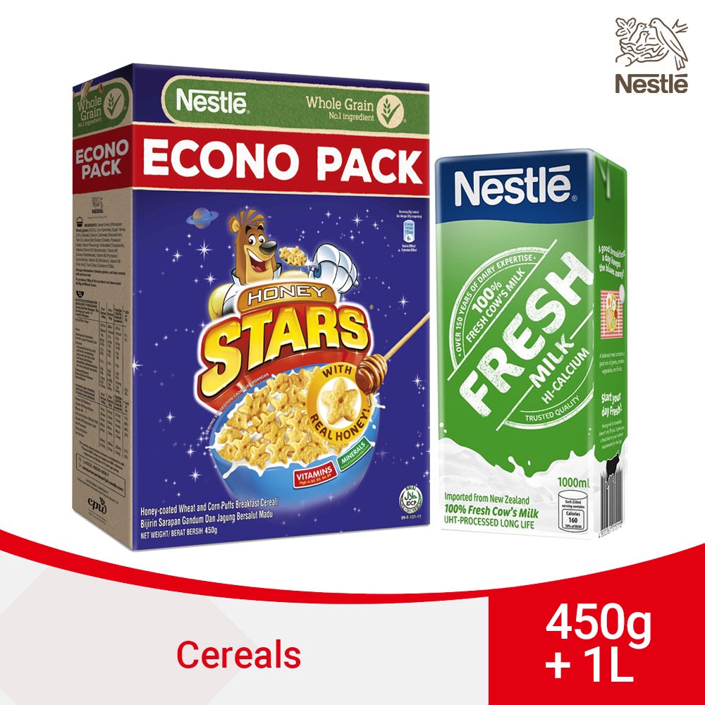 Honey Stars 450g And Nestle Fresh Milk 1l Shopee Philippines