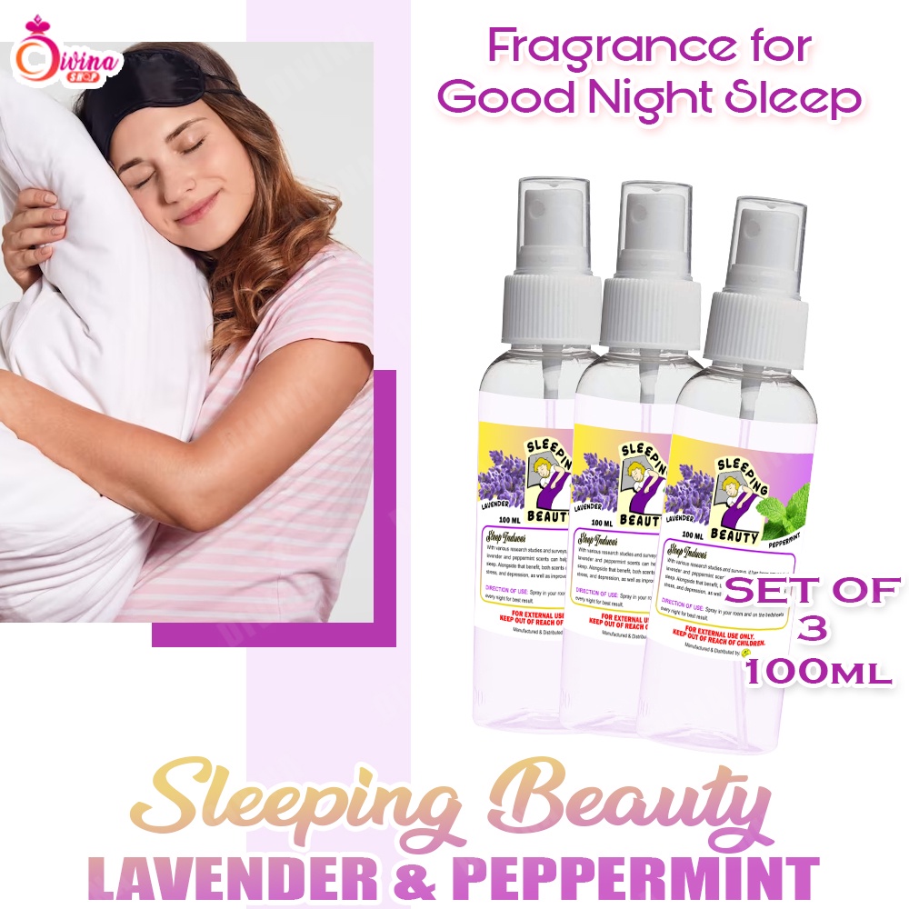 Sleeping Beauty Sleeping Inducer Spray 100ml (Set of 3) Lavender ...