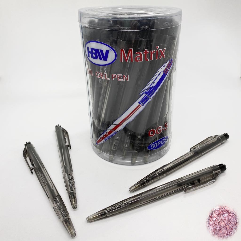 HBW MATRIX 50 PCS / SCION50 PCS / ATECH25 PCS OIL GEL PEN/BALLPEN