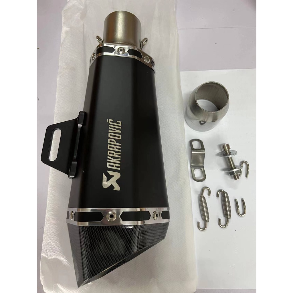 Spot 38-51mm Akrapovic Slant Exhaust Pipe Premium Stainless Steel ...