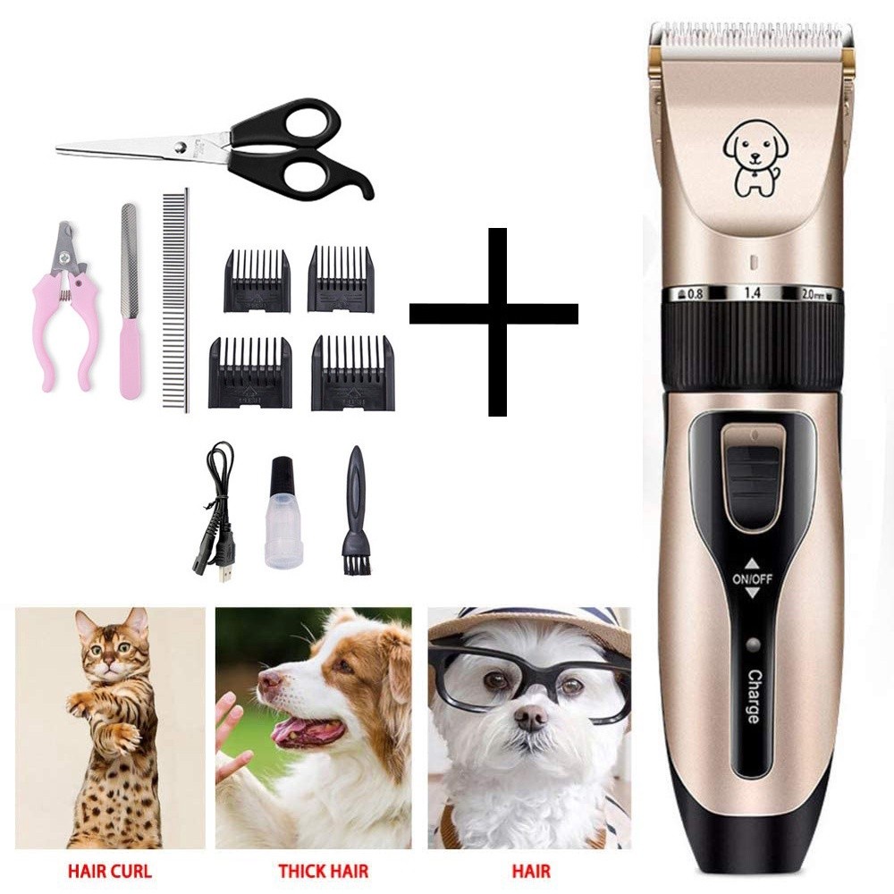 DEVEBY Professional Dog Razor Grooming Kit LowNoise Cordless Timmer