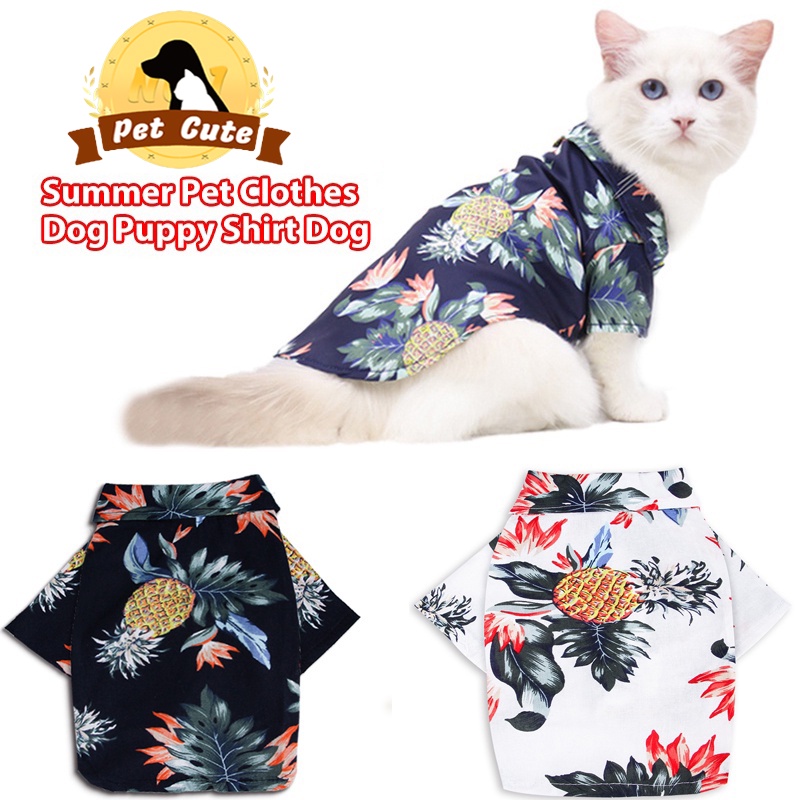 Pet Dog Clothes Cat Clothes Summer TShirts Hawaii Style Breathable