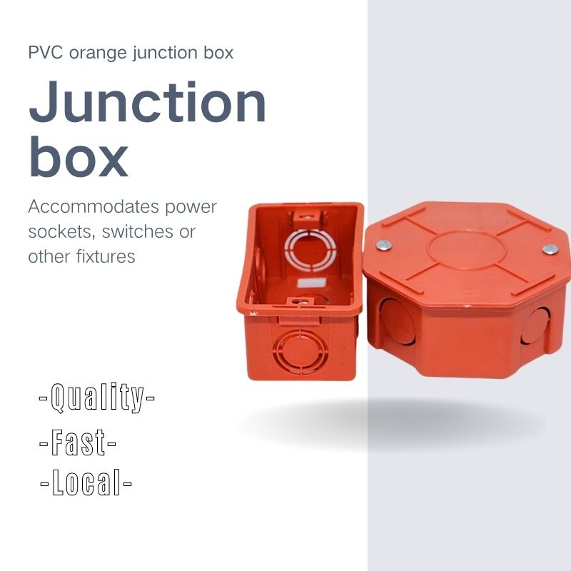 PVC Orange Junction Box, Utility Box, Junction Box Cover for Electrical./C15006 Shopee Philippines