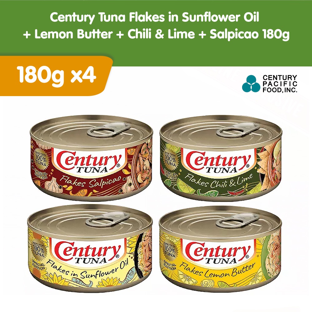 Century Tuna Flakes in Sunflower Oil+ Lemon Butter + Chili & Lime