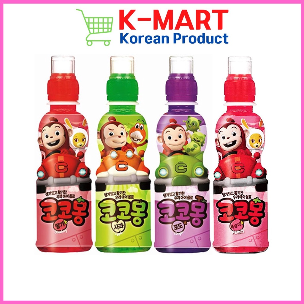 Woongjin Yogurt Drink Strawberry, Apple, Peach, Grape 200ml Bottle Korea 02 Shopee