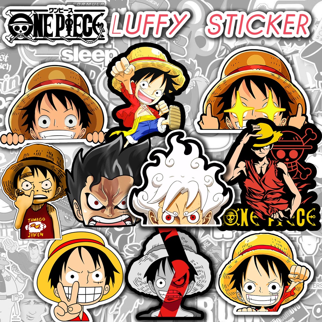 LUFFY STICKER ONE PIECE MOKEY D. LUFFY WATERPROOF | Shopee Philippines