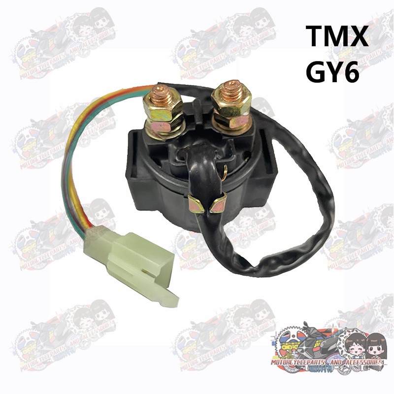 LJ Motorcycle 2 Wire Starter Relay 2 Pin Gy6, Tmx | Shopee Philippines
