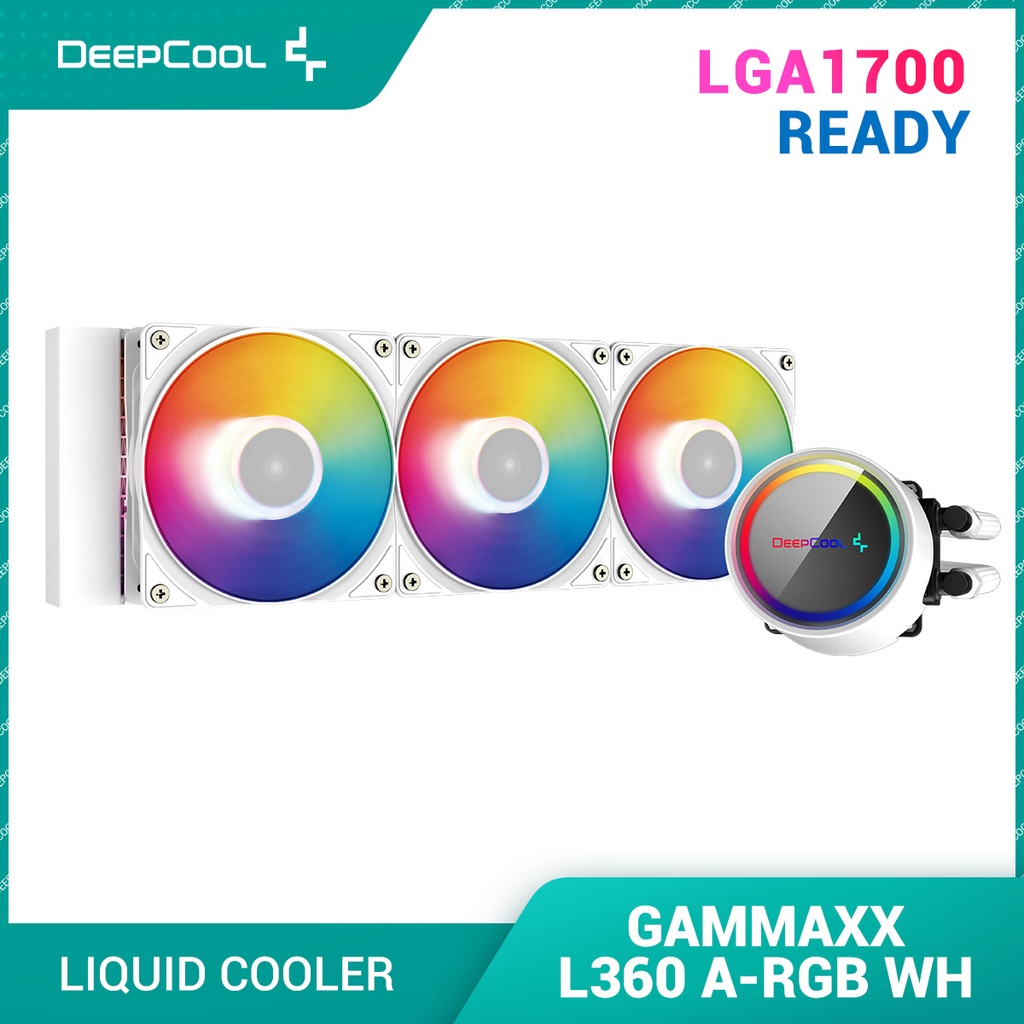DeepCool Gammaxx L360 A-RGB White Version, AIO Liquid CPU Cooler, Anti ...