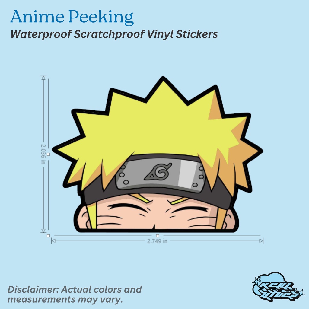 Naruto Sticker Anime Peeking Vinyl Stickers Waterproof Shopee Philippines