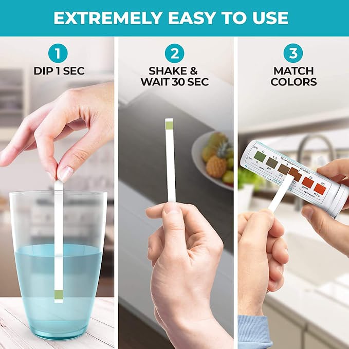 Varify Premium Water Hardness Test Strips Accurate Result Easy To Read ...