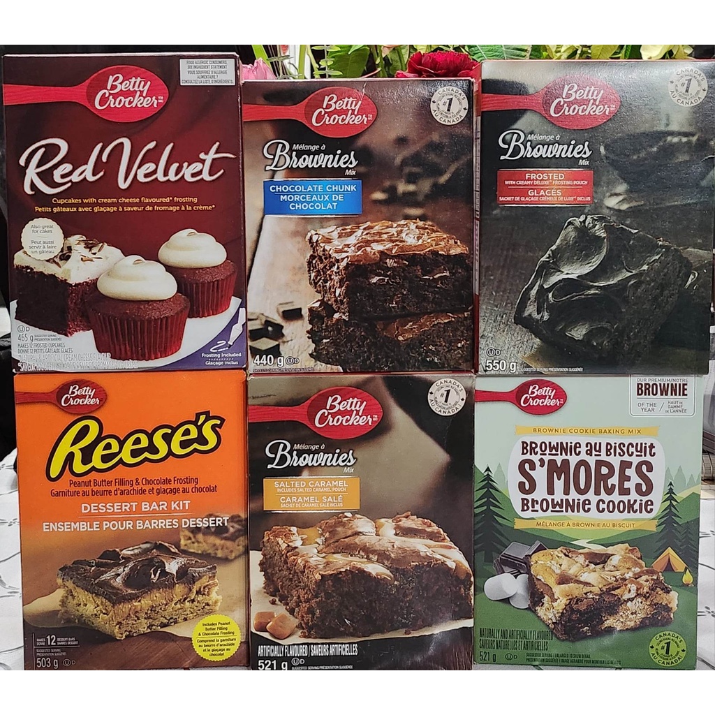 NEW and ORIGINAL Betty Crocker Brownies, S'Mores, Red Velvet, Reese's