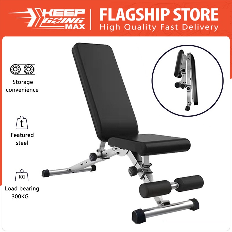 Professional household dumbbell stool folding multifunctional abdominal fitness chair bench press Shopee Philippines