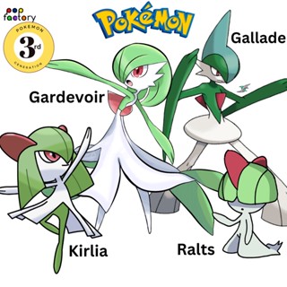 Pokemon Ralts Kirlia Gardevoir Gallade Mega Evolution | 3D Print Model