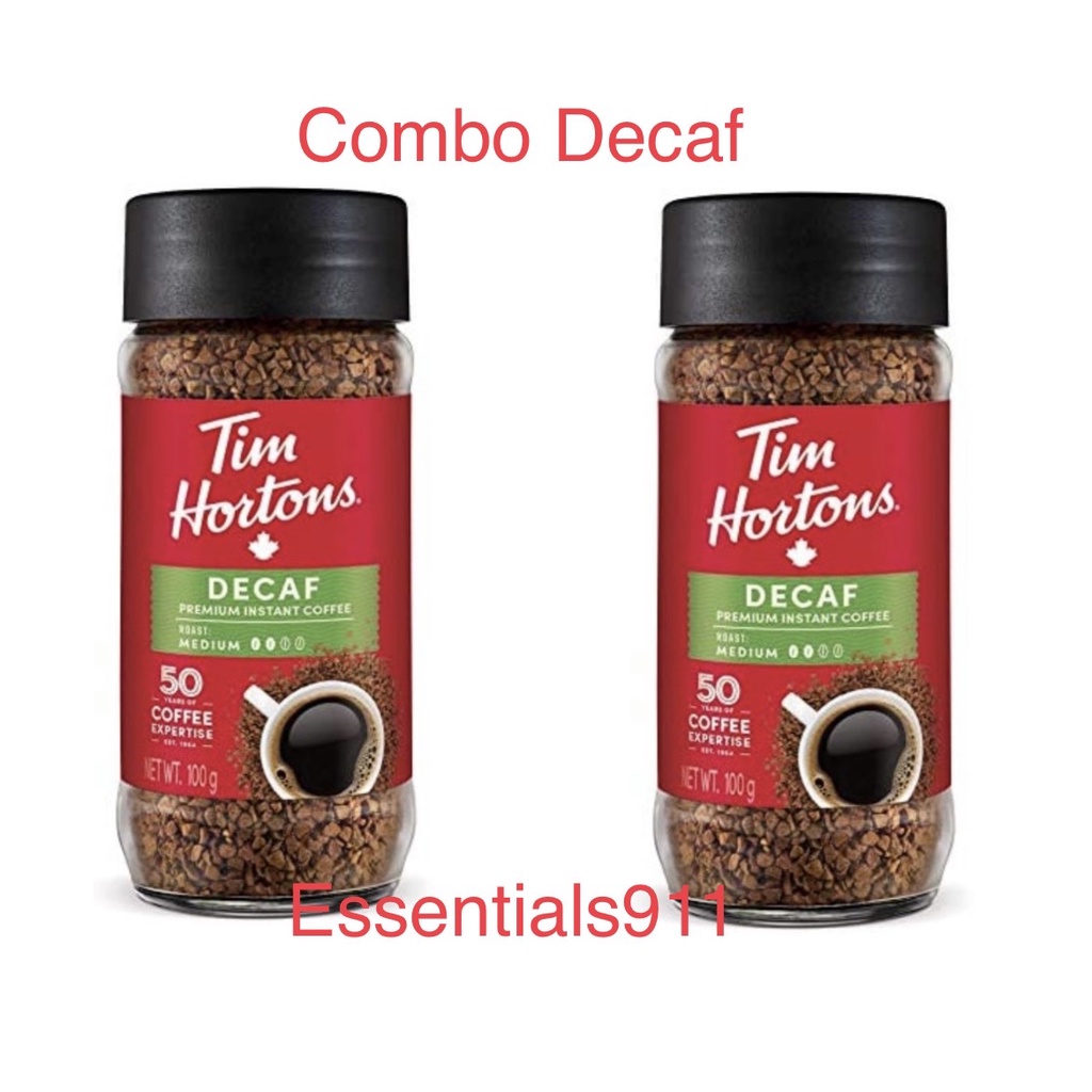 Tim Hortons Premium Decaffeinated Instant Coffee ( 2 X 100g OR 100g) Shopee Philippines