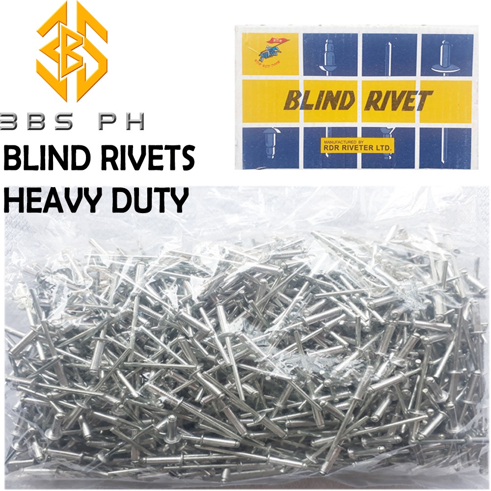 Blind Rivets Heavy Duty 1/8 x 1/2 & 5/32 x 1/2 (1 box 0.75kgs) I 3BS