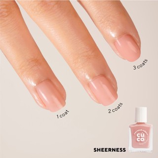 CuCo Sheer Nail Polish - Sheerness (14-free, Quick-Dry, Vegan, Long ...