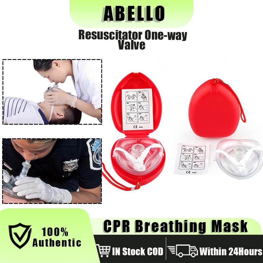 Reusable Pvc First Aid Mask One way Valve Respirator mask for CPR to
