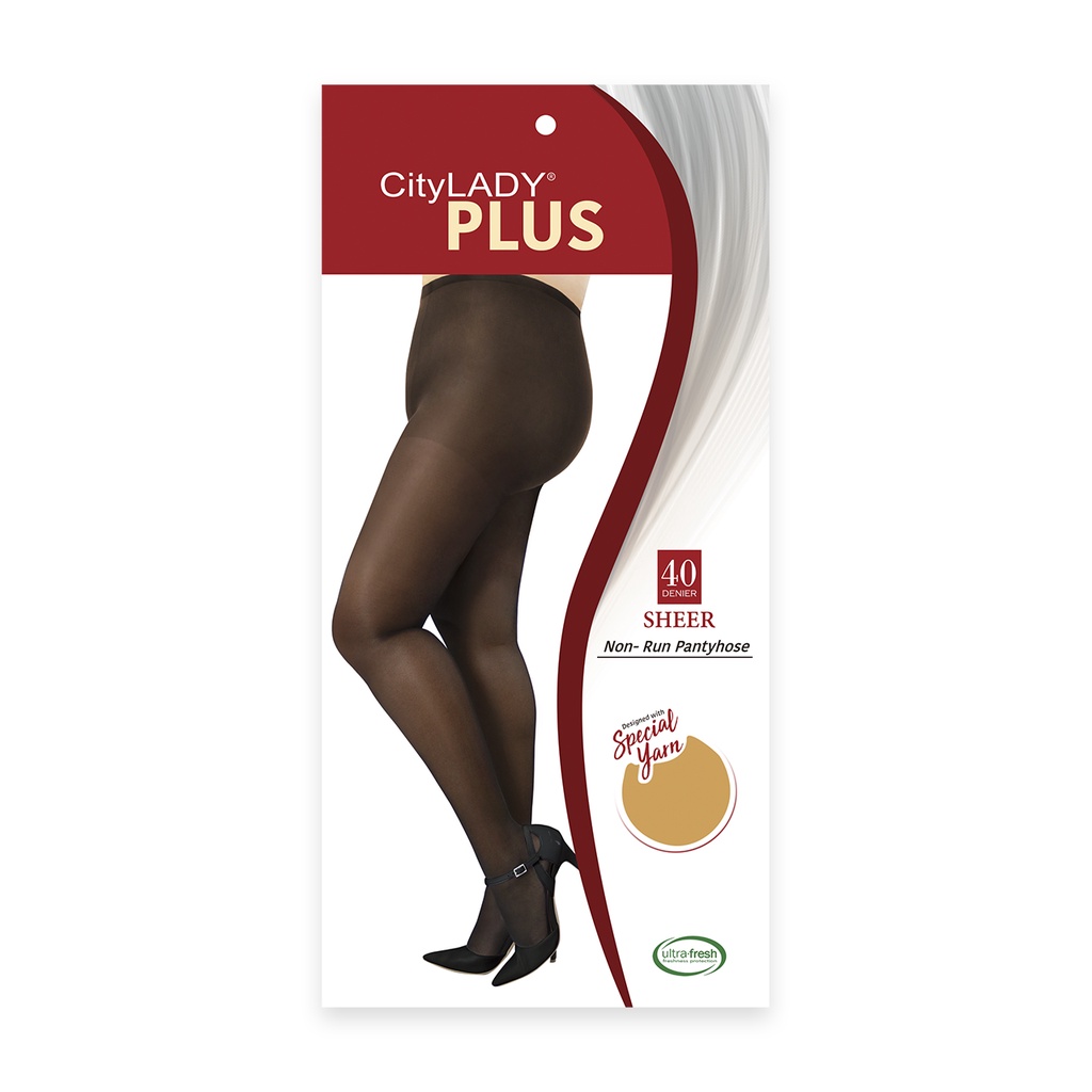 CityLady Plus Size Sheer & Non-Run Pantyhose (Skintone) | Shopee ...