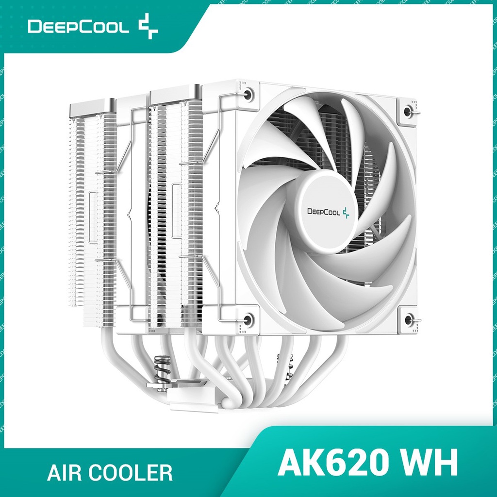 DeepCool WHITE AK620 HighPerformance CPU Cooler , DualTower Design