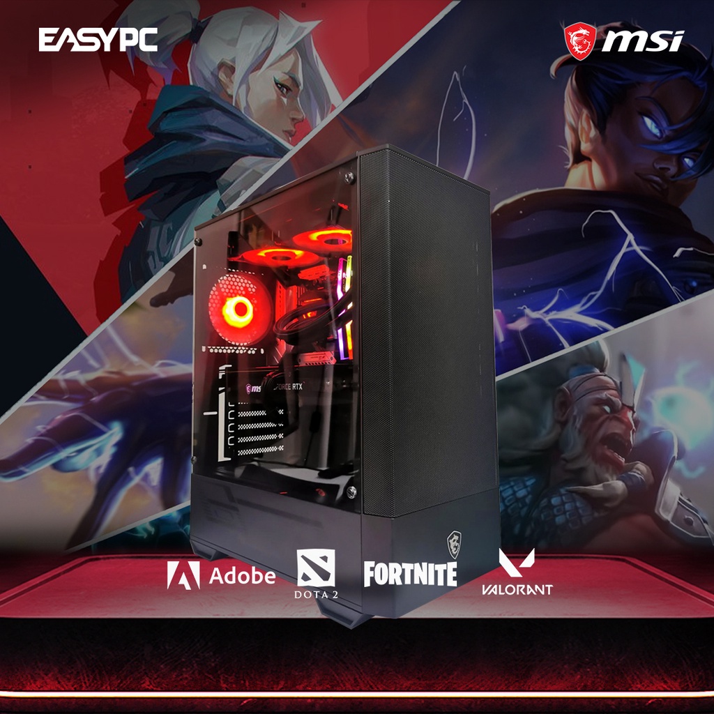 EasyPC | Easy Build RYZEN 5 / B550 / 16GB / 500GB / 240R CPU Cooler ...