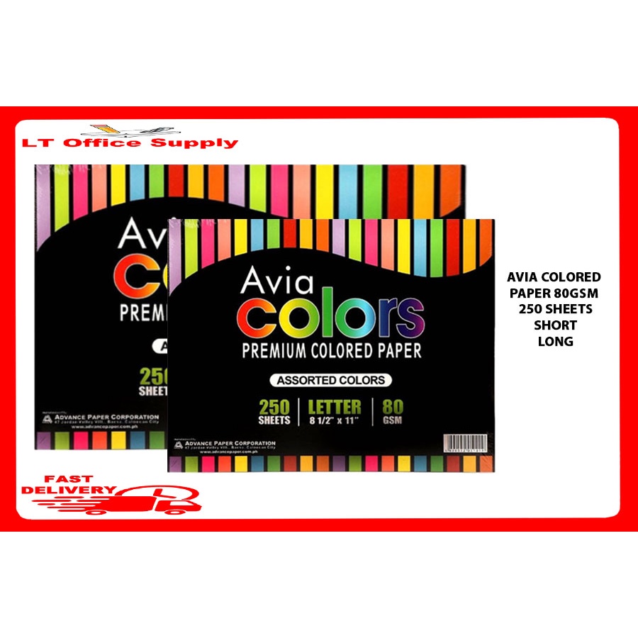 Avia Colors Premium Colored Paper | Shopee Philippines