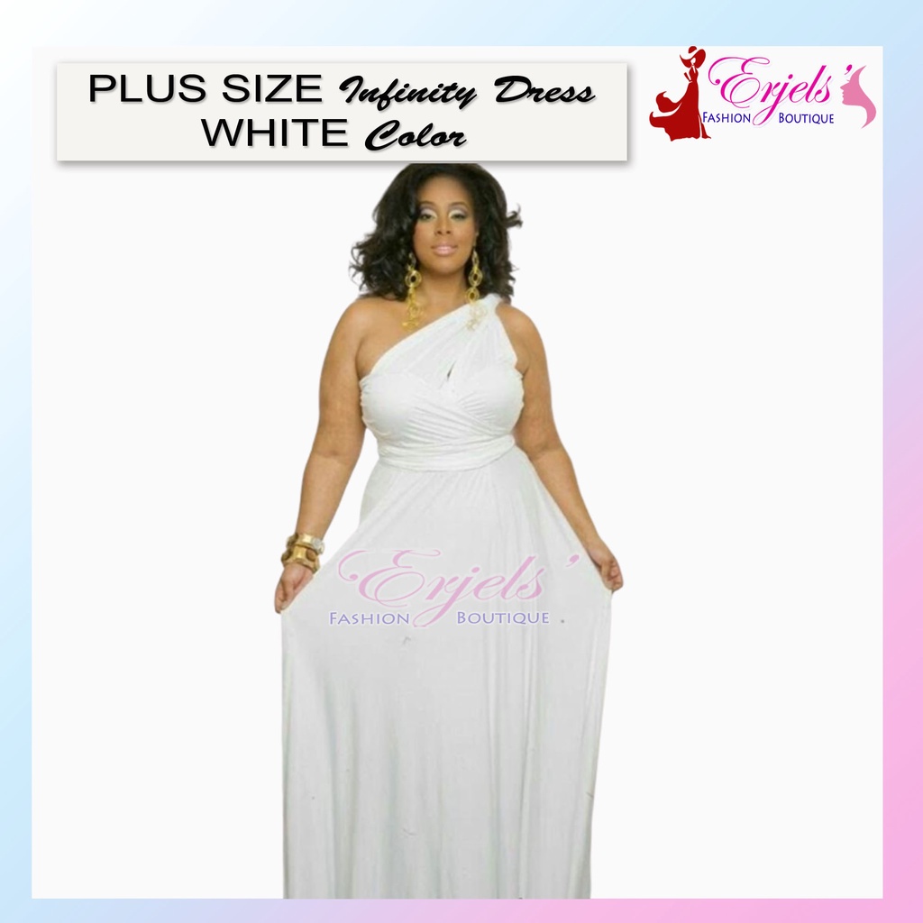 PLUS SIZE Infinity Dress With Tube Floor Length Can fit to 34 42 waist Cotton Spandex 2 Shopee Philippines