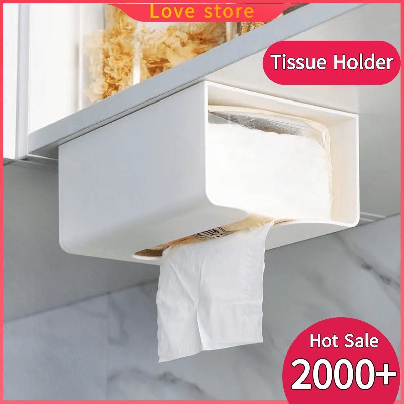 A39 COD Tissue Holder Kitchen Wall-Mounted Tissue Box Paste-Type Paper ...