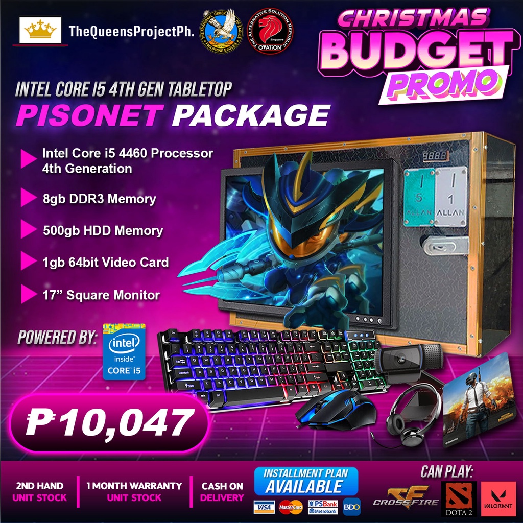 TABLETOP PACKAGEIntel Core i5 4460 Processor8gb DDR3 500gb