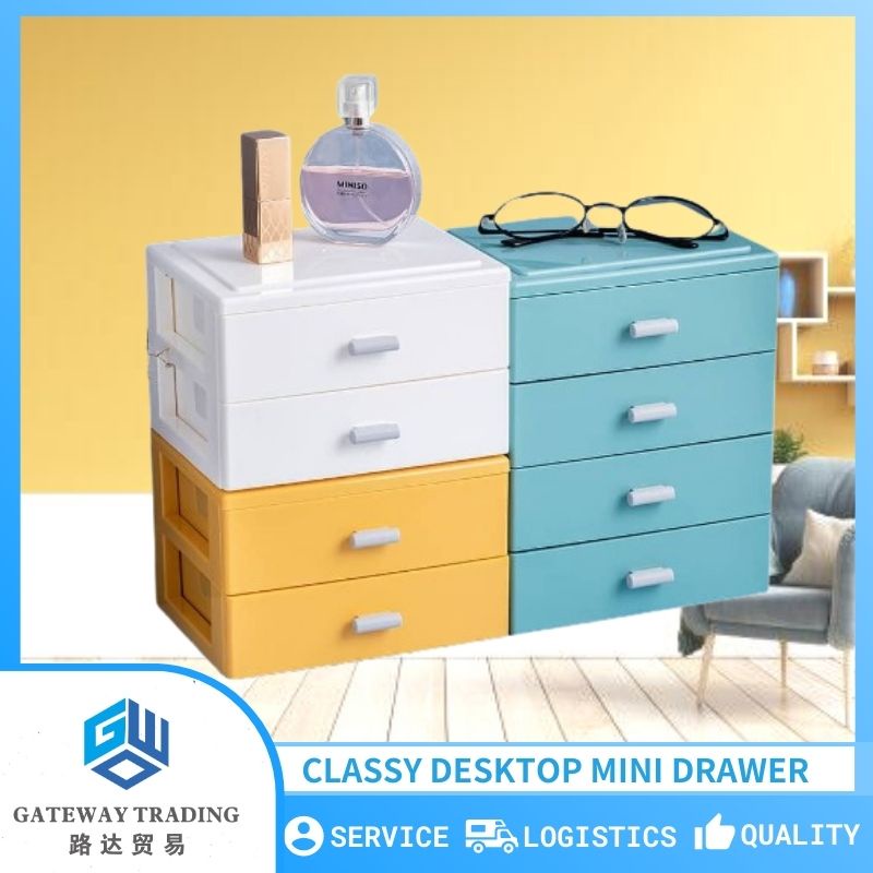 Aesthetic Mini Drawer Storage Box Organizer Office Desk Shelves Rack  Cabinet Makeup