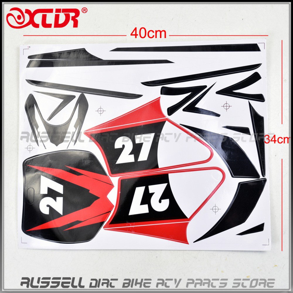PLASTIC Fenders Faring Stickers & decals Kit For Small Apollo MINI MOTO Kids EBike DIRT BIKE 2